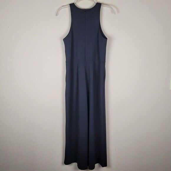 Aritzia Babaton Size 4 Mikey Jumpsuit Wide Leg Crop Sleeveless Stretch Black - Picture 3 of 12